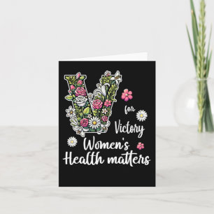 V For Victory; Women's Health S  Card