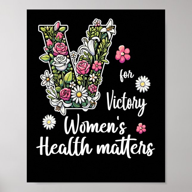 V For Victory; Women's Health S  Poster (Front)
