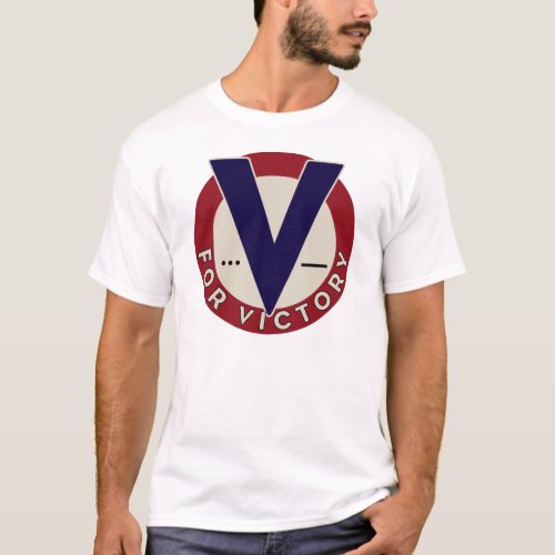 V For Victory _ WW2 T_Shirt