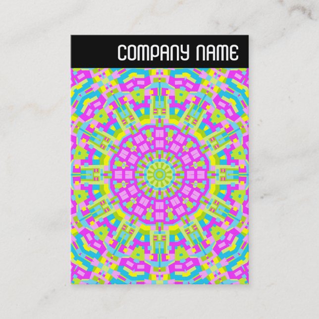 V Header - Colorful Kaleidoscope 01 Business Card (Front)