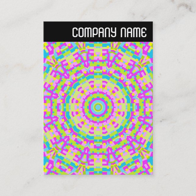 V Header - Colorful Kaleidoscope 03 Business Card (Front)