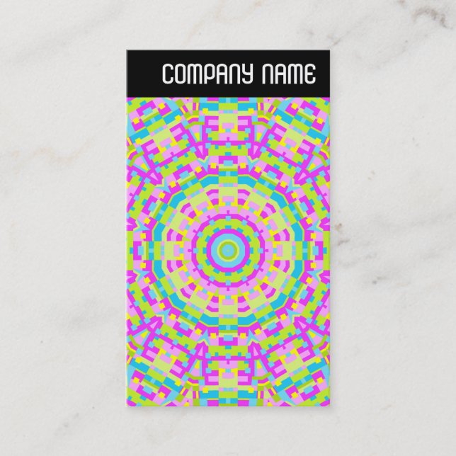 V Header - Colorful Kaleidoscope 03 Business Card (Front)