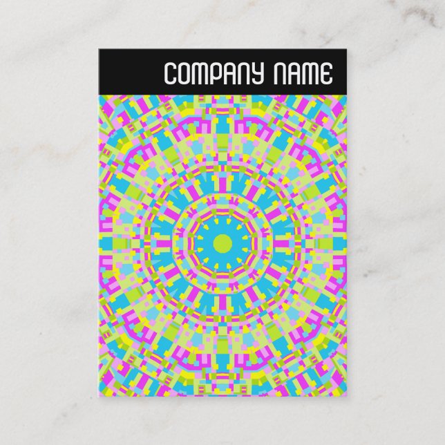 V Header - Colorful Kaleidoscope 06 Business Card (Front)