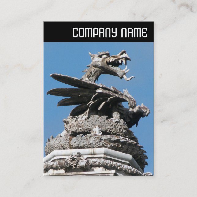 V Header - Dragon, City Hall, Cardiff Business Card (Front)