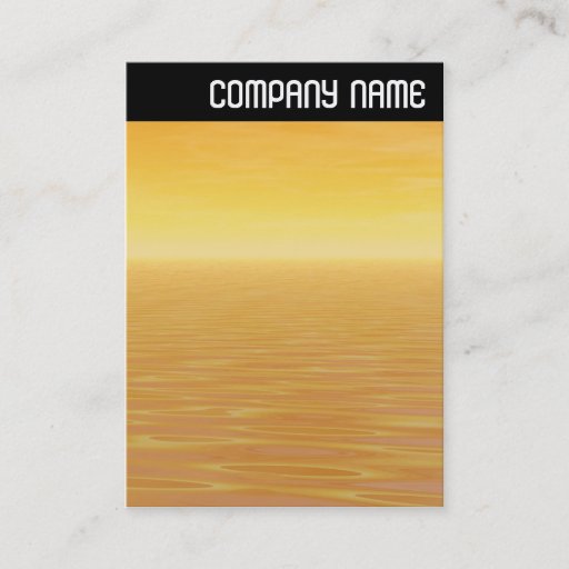 Customizable V Header - Golden Sea Business Cards