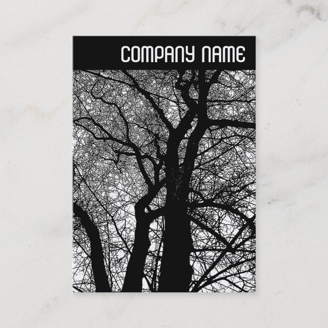 V Header - High Contrast Trees Business Card (Front)