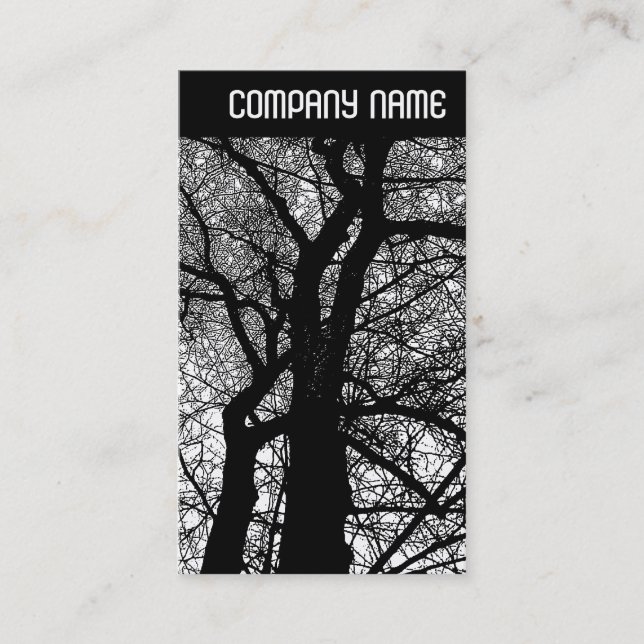 V Header - High Contrast Trees Business Card (Front)