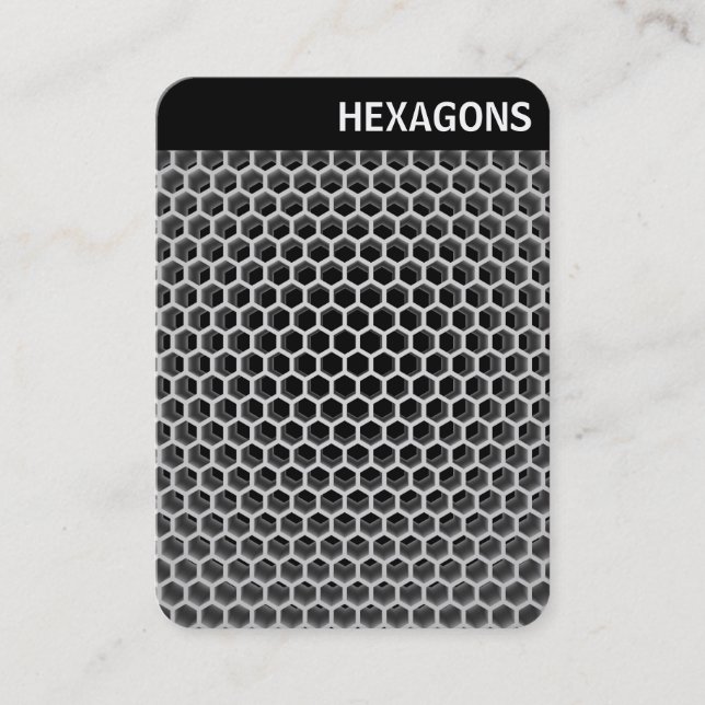 V Header - Honeycomb Business Card (Front)