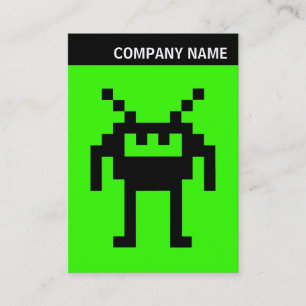 V Header - Image - Nanobot on Green 33FF00 Business Card