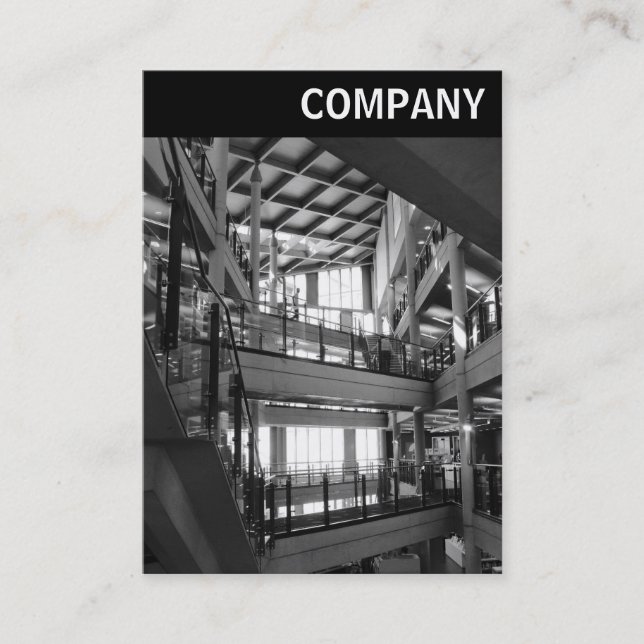 V Header - Modern Interior Business Card (Front)