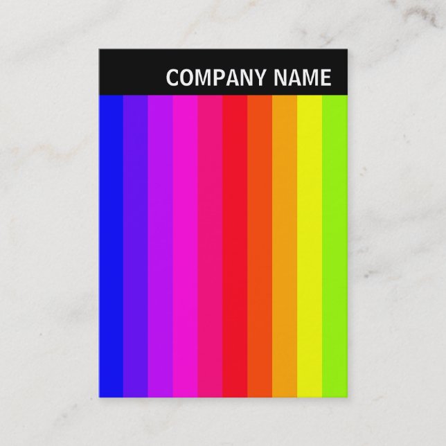 V Header - Photo - Color Bars 01 Business Card (Front)