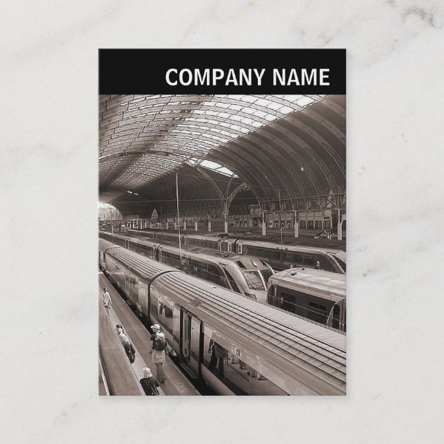 V Header - Photo - Paddington Station London Business Card (Front)