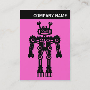 V Header - Photo - Robot - Pink Business Card
