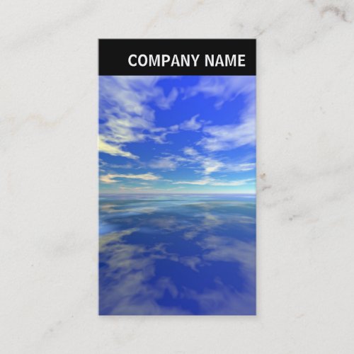 V Header - Photo - Sea and Sky Business Card Template
