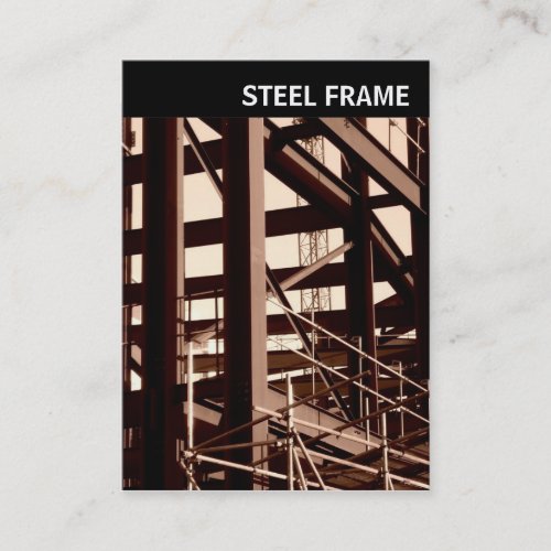 V Header - Photo - Steel Frame Construction Business Cards