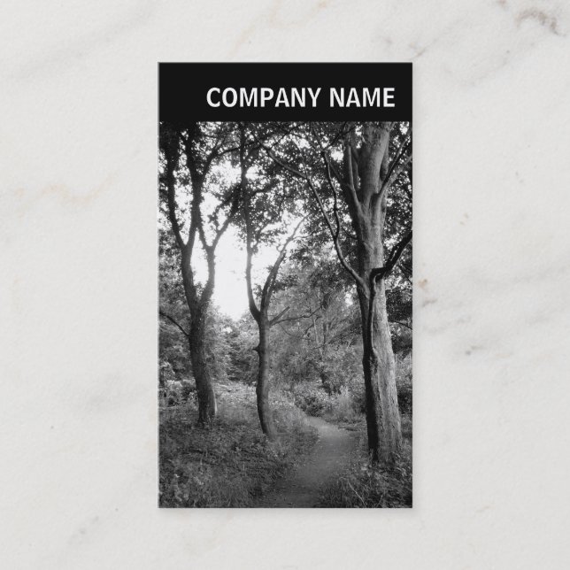 V Header - Photo - Woodland Business Card (Front)