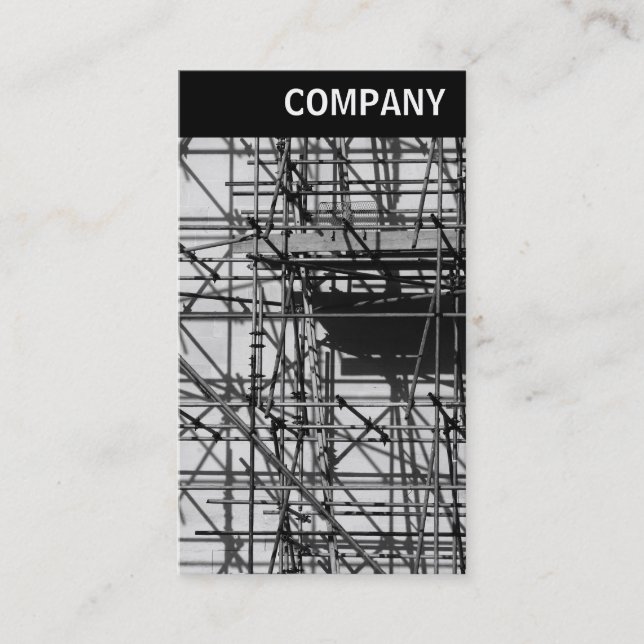 V Header - Scaffolding Business Card (Front)