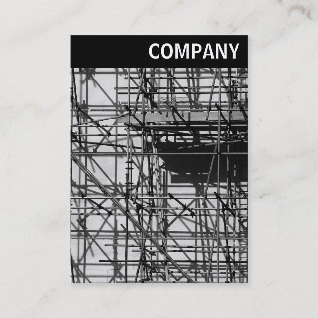 V Header - Scaffolding Business Card (Front)