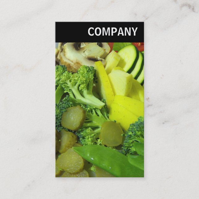 V Header - Stir-fry Vegetables 01 Business Card (Front)
