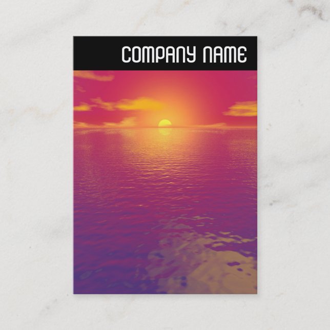V Header - Sunrise Sunset Business Card (Front)
