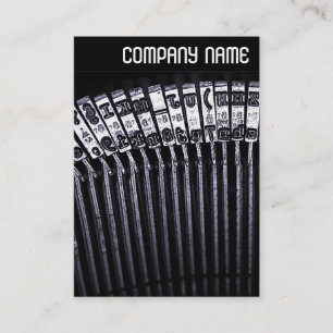 V Header - Typewriter Business Card