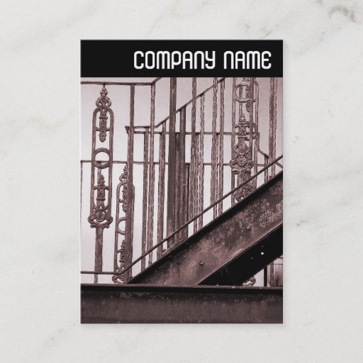 Customizable V Header - Victorian Fire Escape Business Card