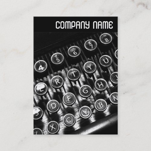 V Header _ Vintage Typewriter Business Card