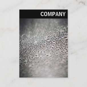 V Header - Water Droplets on Glass 02 Business Card