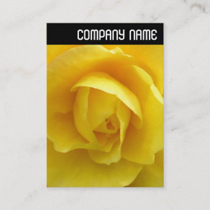 V Header - Yellow Lisianthus Business Card
