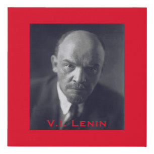 V.I. Lenin - Soviet Union Boss - CCCP Faux Canvas Print