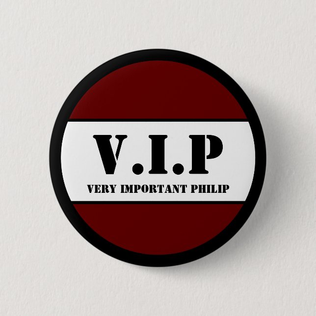 V.I.P BUTTON (Front)