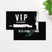 V.I.P, I, I, FREE PASS ONLY, NAME, _, _ (Desk)