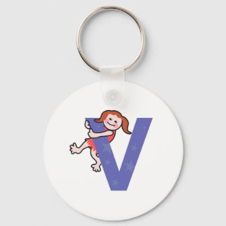 V is for.... keychain