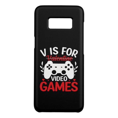 V is for Video Games with Valentine Crossed Out Case_Mate Samsung Galaxy S8 Case