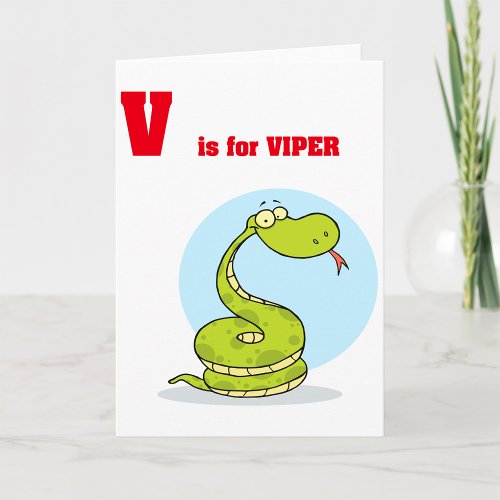 V is for Viper Greeting Cards