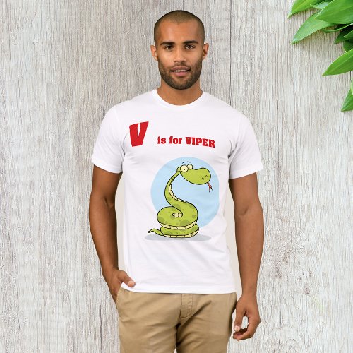 V is for Viper Mens T_Shirt