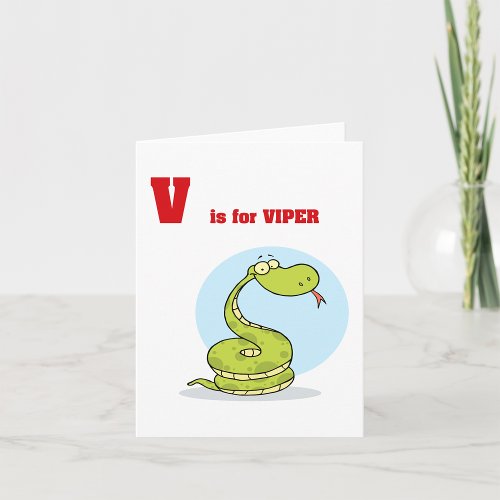 V is for Viper Note Cards