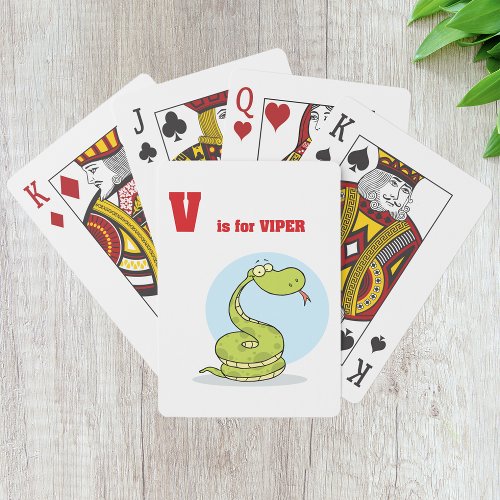 V is for Viper Playing Cards