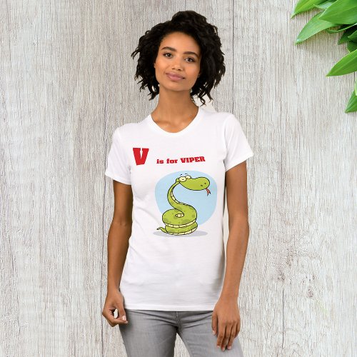 V is for Viper Womens T_Shirt