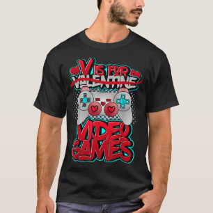 V is for Vodka Anti Valentine's Day Vodka T-Shirt