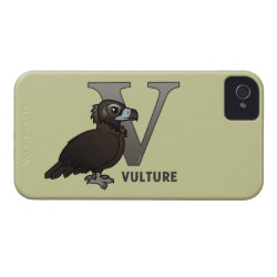 V is for Vulture Case-Mate iPhone 4 Barely There Universal Case