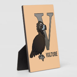 V is for Vulture Photo Plaque 5.25