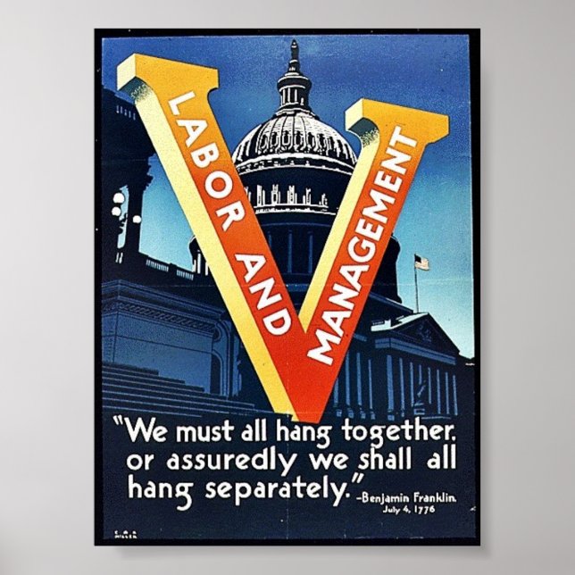 V Labor And Management Poster (Front)