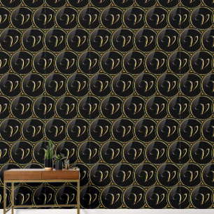"V" Monogram Wallpaper