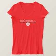 v neck t shirt , red