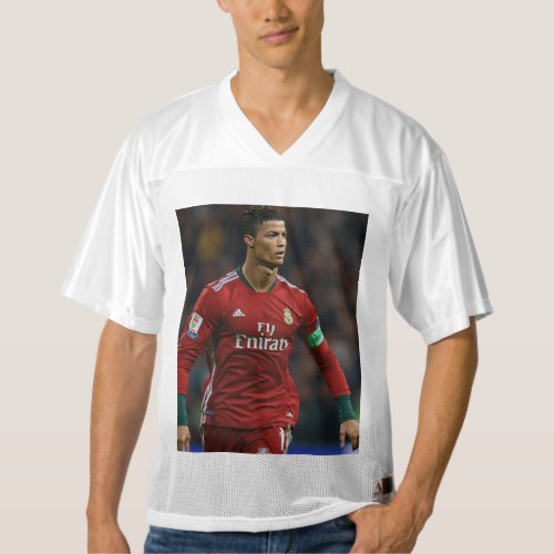 V neck t shirt with Ronaldo poster