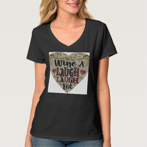 V_Neck Women Tees Food_Themed Slogans T_Shirt