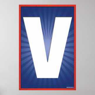 V of VOTE Poster
