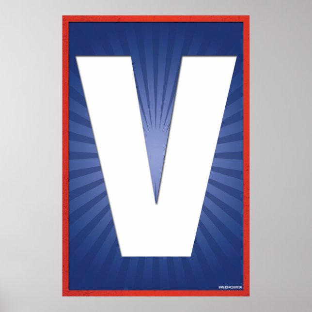 V of VOTE Poster (Front)