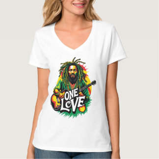 V One Love, King of Reggae T-Shirt